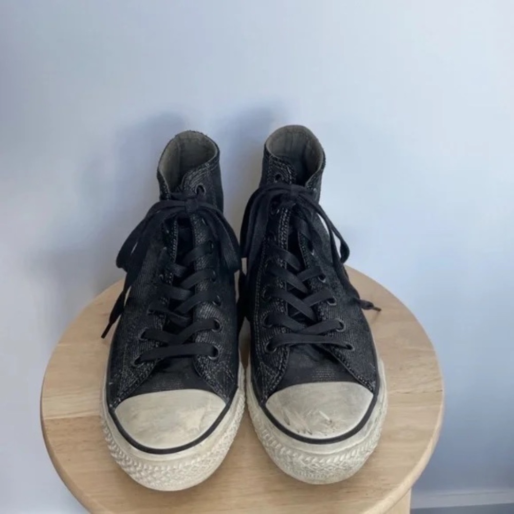 Converse All Star John Varvatos Black High Top Sneakers - Size 6.5
